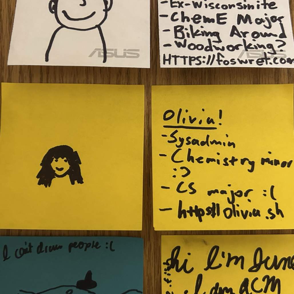 Olivia officer card. Sysadmin. Chemistry Minor :). CS Major :(. https://olivia.sh.