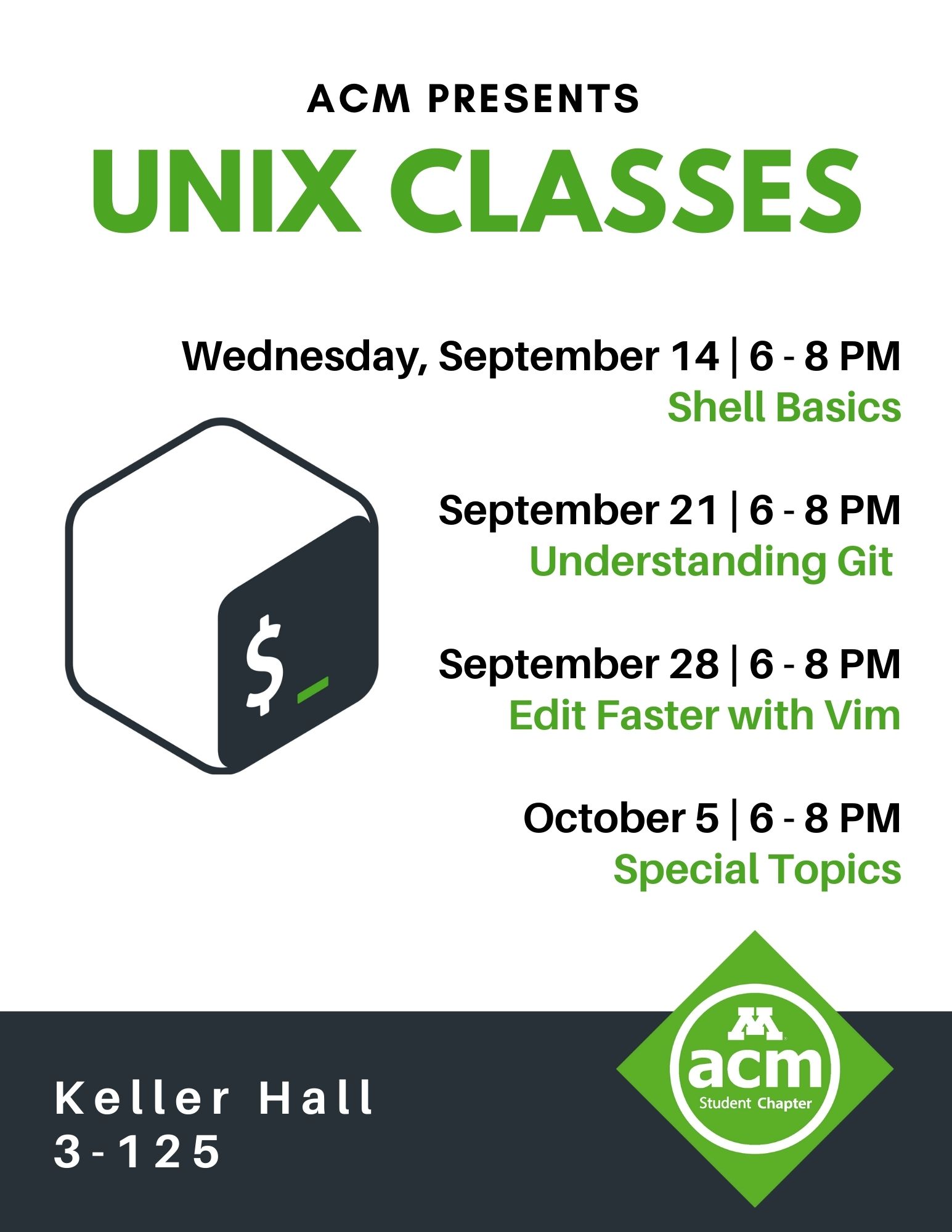 unix classes poster details